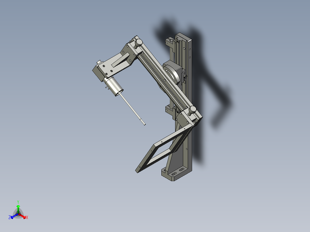 LXYC-BOSS0300倒角拍照机构A面正等轴测图