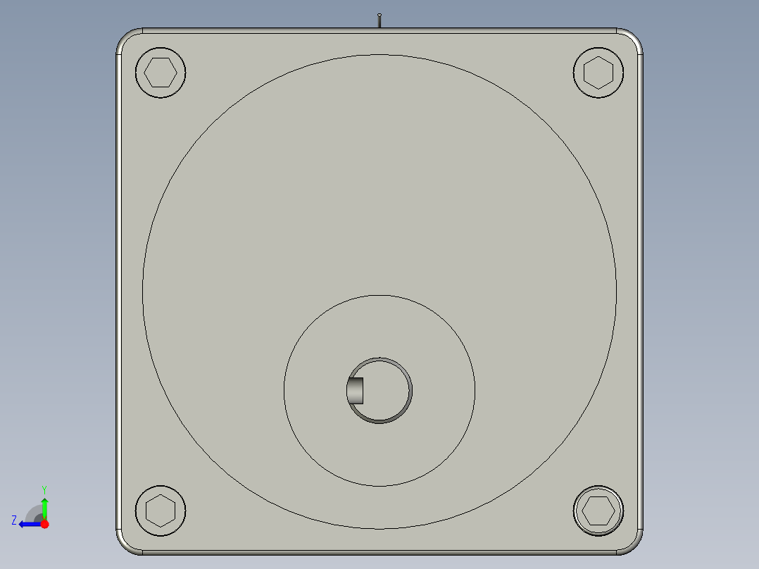 IK-RAC(25W)感应调速电机4IK25RA-C右视图