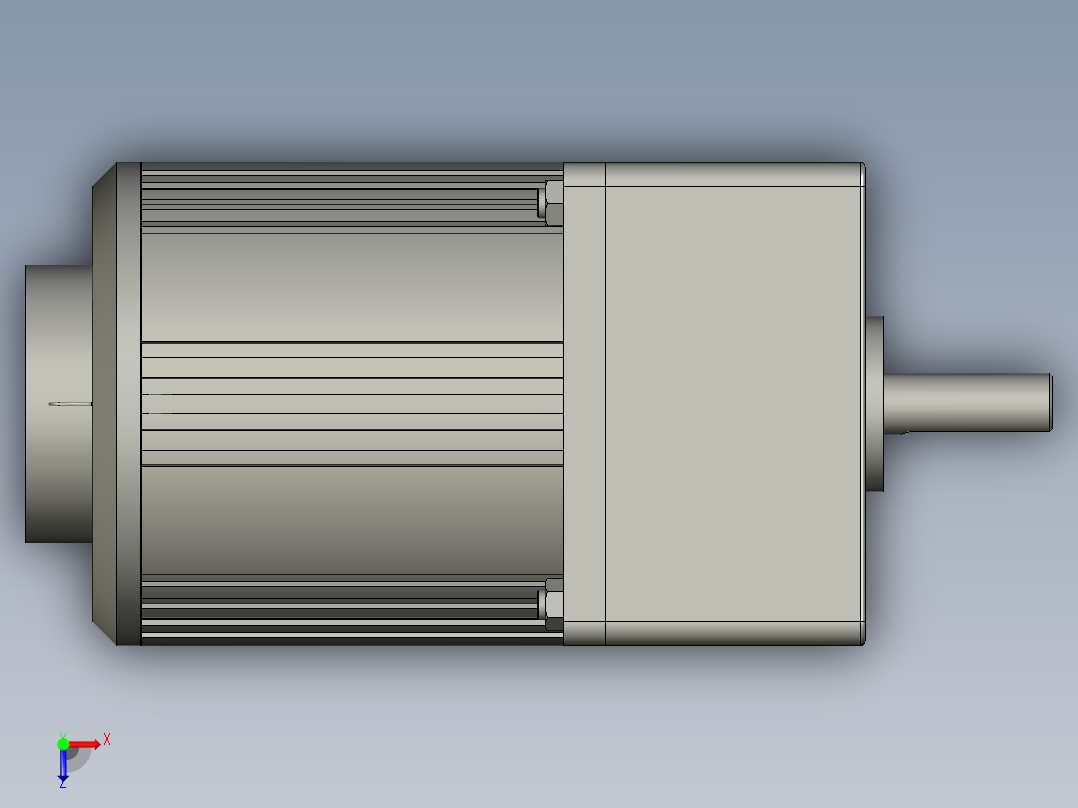 IK-RAC(25W)感应调速电机4IK25RA-C俯视图