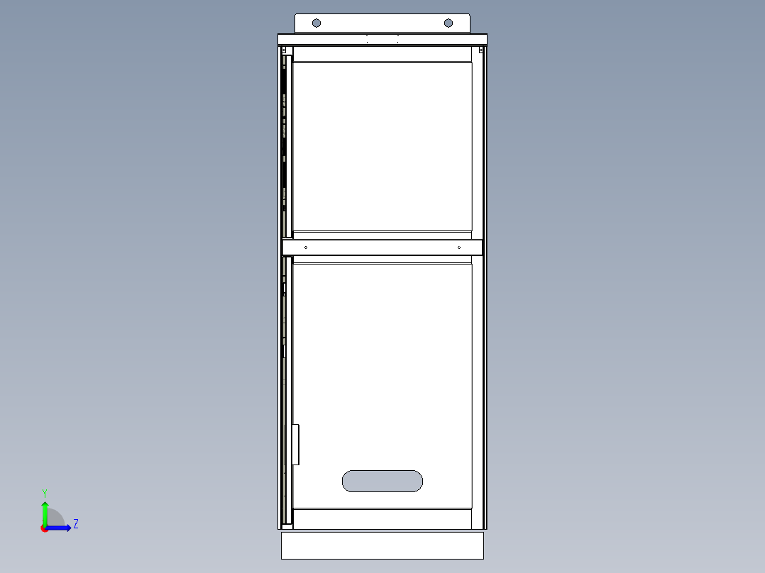 船用配电板左视图
