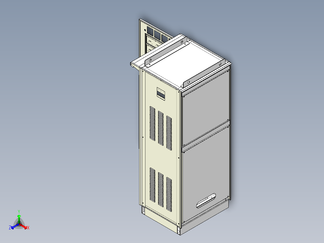 船用配电板正等轴测图