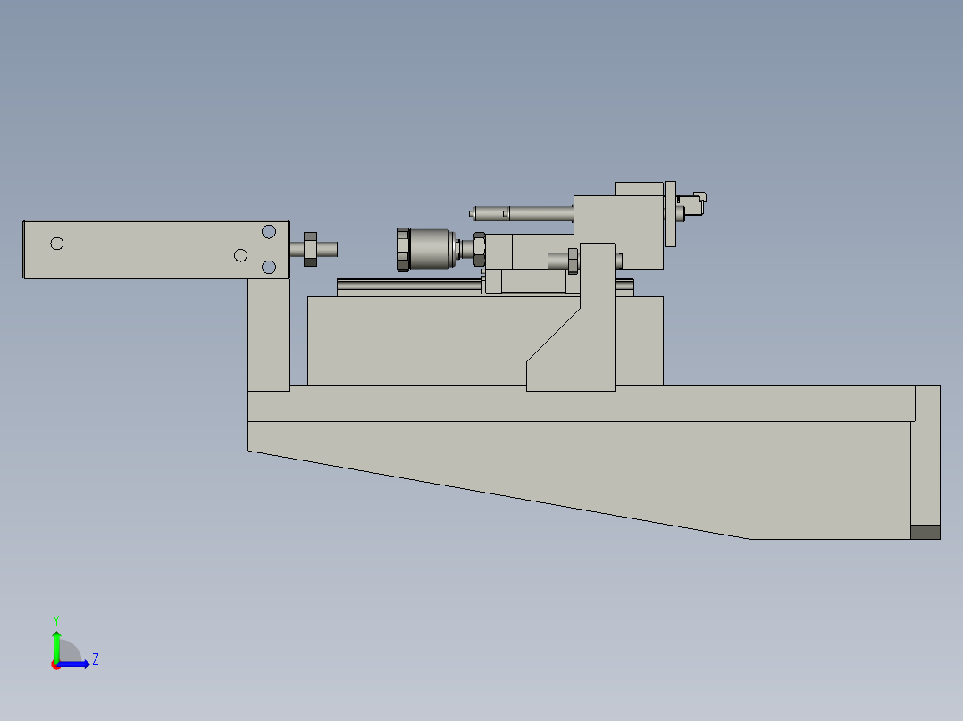 网线接口自动压合设备设计-YYF007-RJ45-E000测试水晶头组件左视图