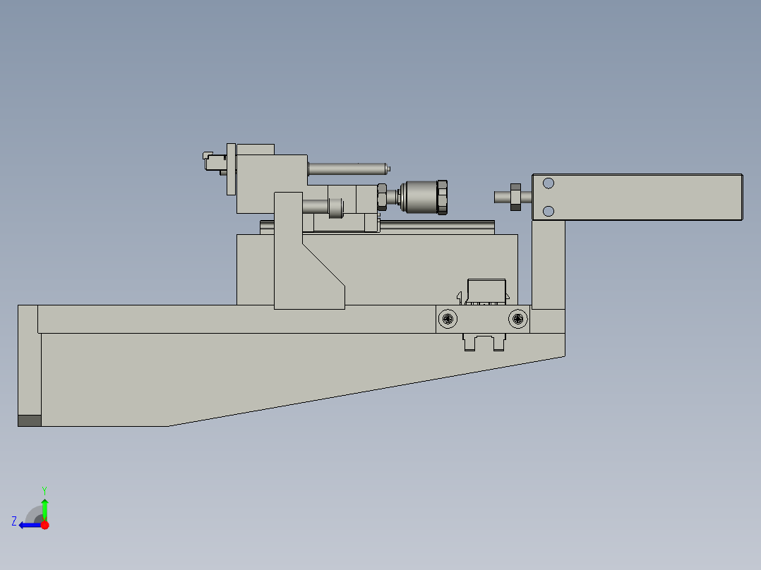 网线接口自动压合设备设计-YYF007-RJ45-E000测试水晶头组件右视图