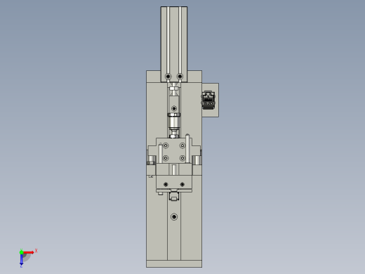 网线接口自动压合设备设计-YYF007-RJ45-E000测试水晶头组件俯视缩略图