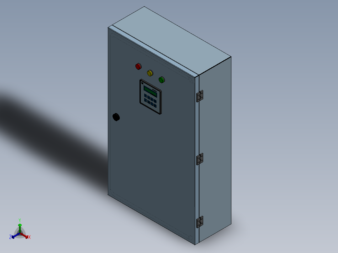 低压面板正等轴测图