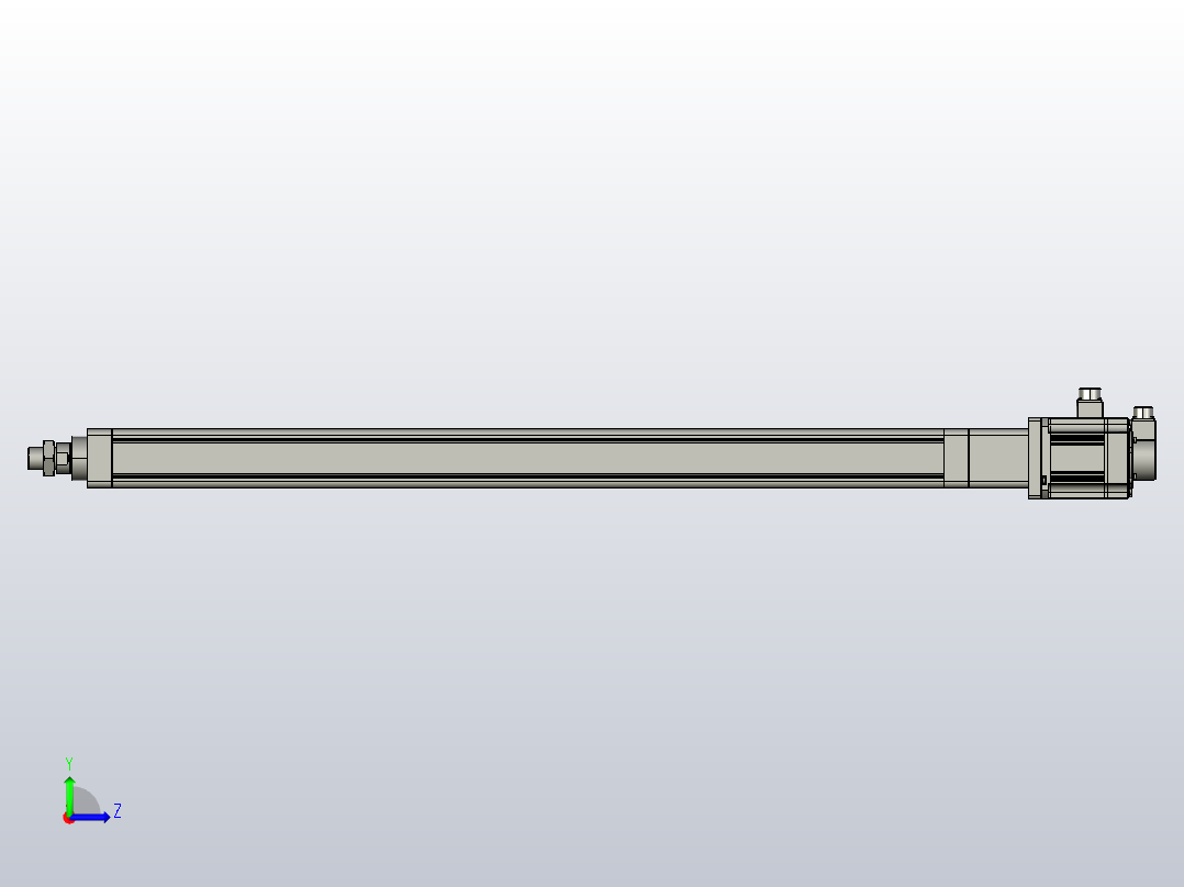 伺服电缸SOE80-L10-C-S1200-D-A-P1K-D3左视图