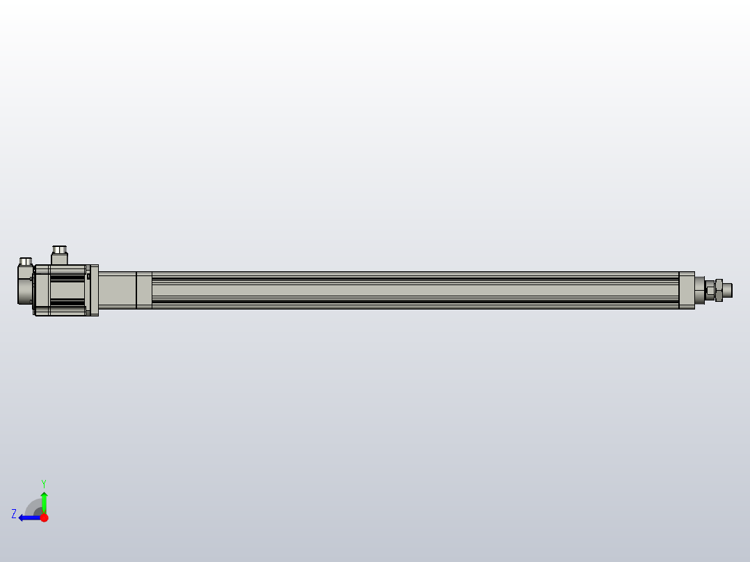 伺服电缸SOE80-L10-C-S1200-D-A-P1K-D3右视图