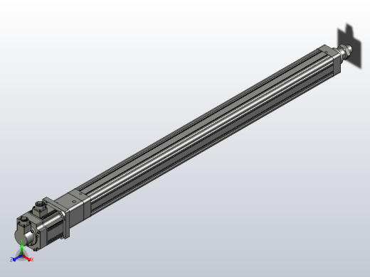 伺服电缸SOE80-L10-C-S1200-D-A-P1K-D3正等轴测缩略图