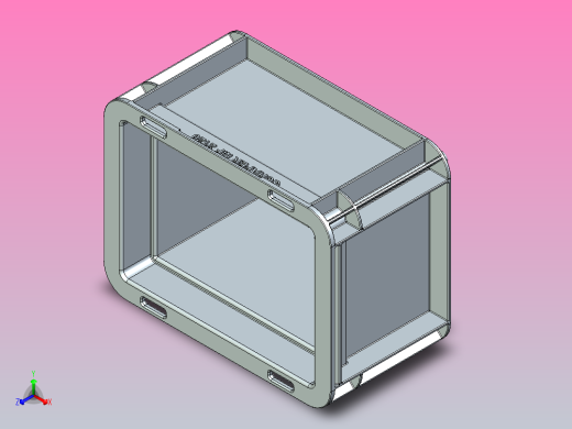 198毫米x 148毫米2120毫米塑胶箱正等轴测缩略图