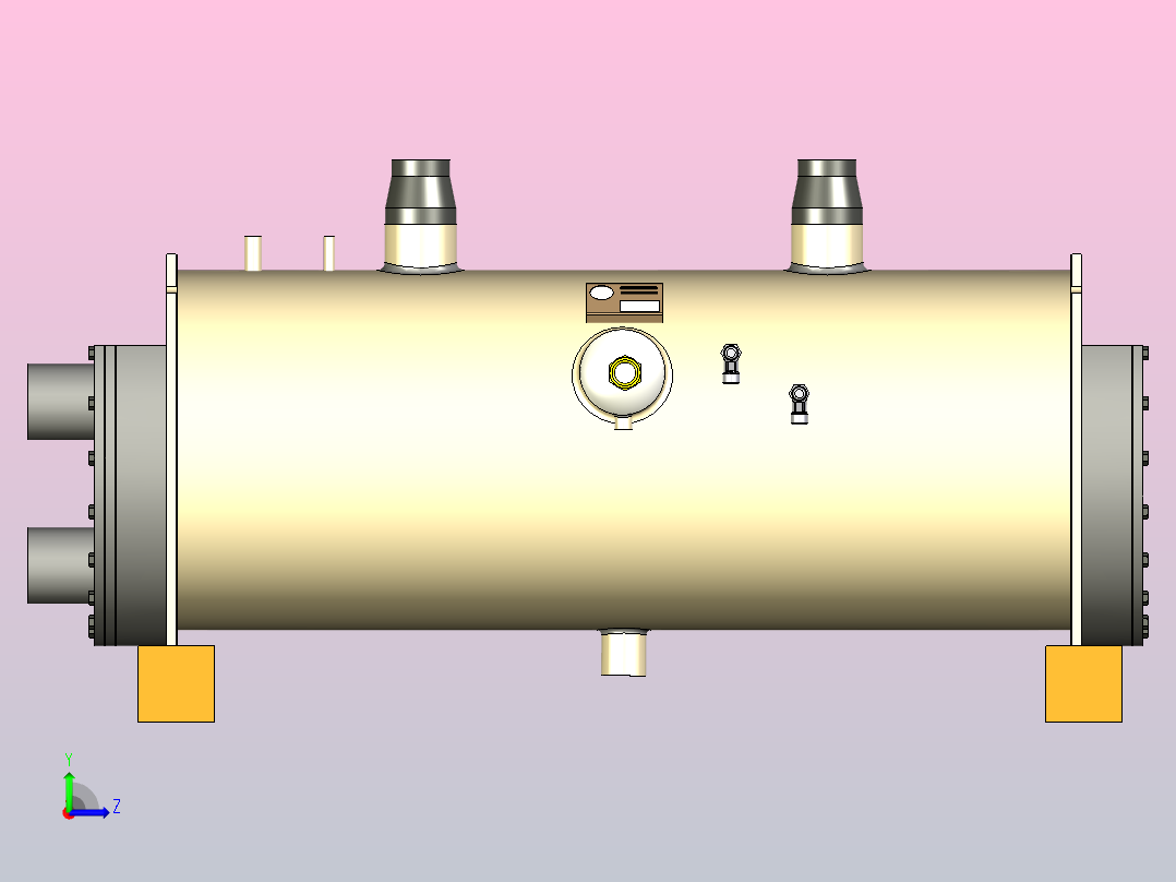 蒸发器模块左视图