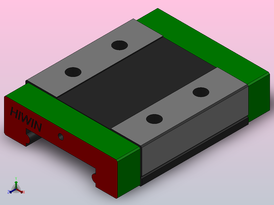 滑块MGW9C（HIWIN）主视图