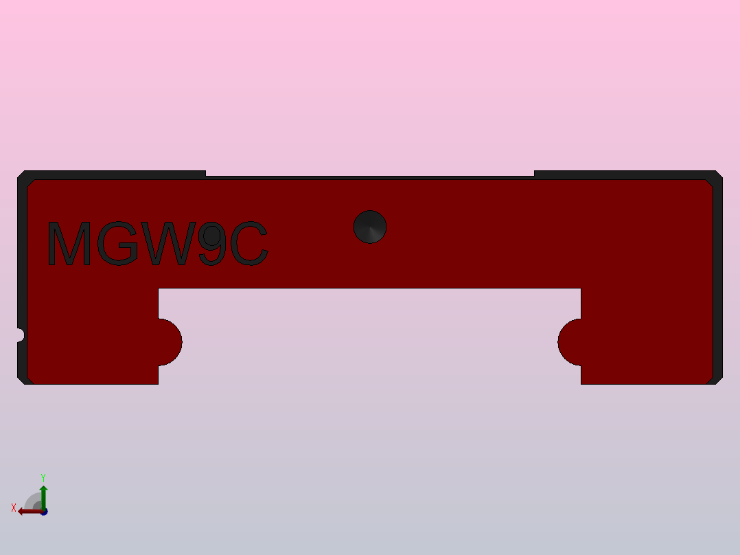 滑块MGW9C（HIWIN）后视图