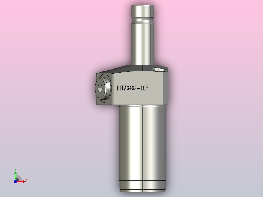 HTLA0402-1CR油压单动旋转夹紧器前视图