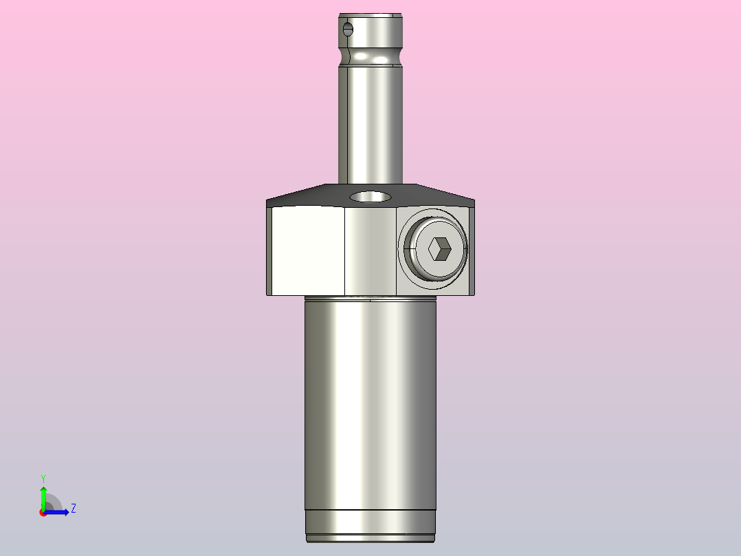 HTLA0402-1CR油压单动旋转夹紧器左视图