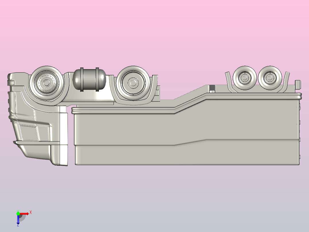拖车轮子俯视图