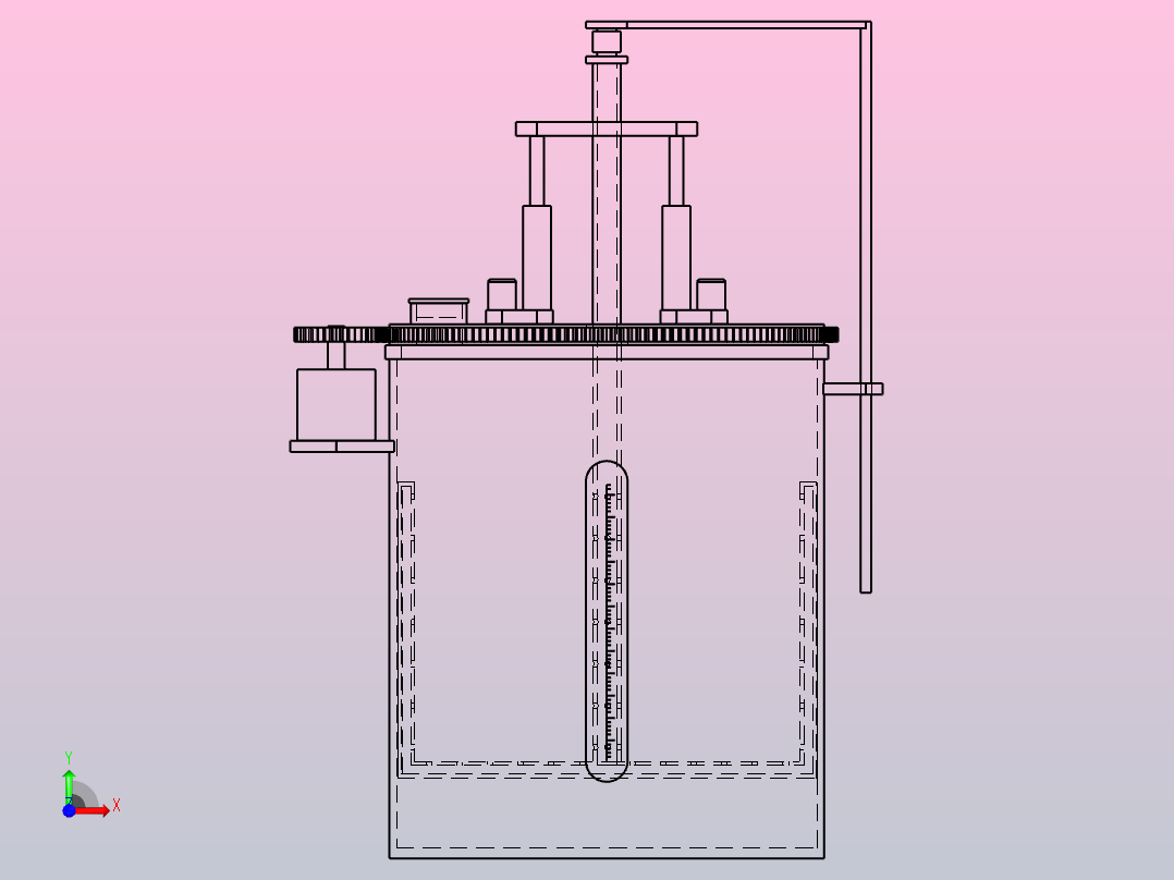 土壤检测的土壤稀释装置前视图