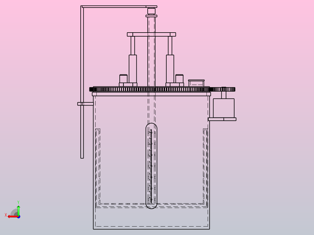 土壤检测的土壤稀释装置后视图
