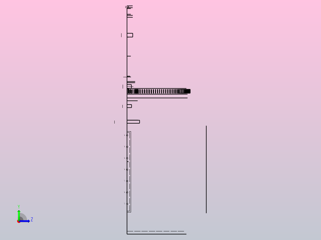 土壤检测的土壤稀释装置左视图