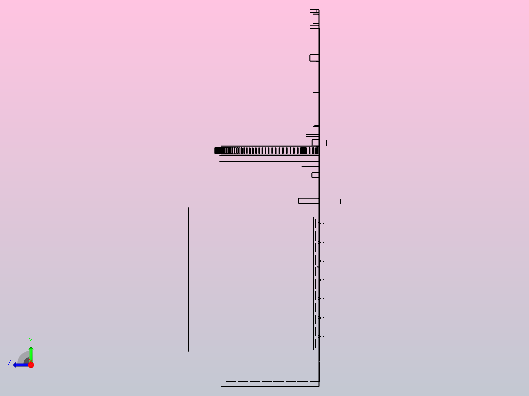 土壤检测的土壤稀释装置右视图