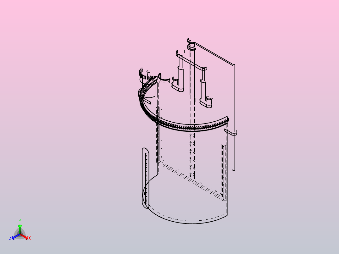土壤检测的土壤稀释装置正等轴测图