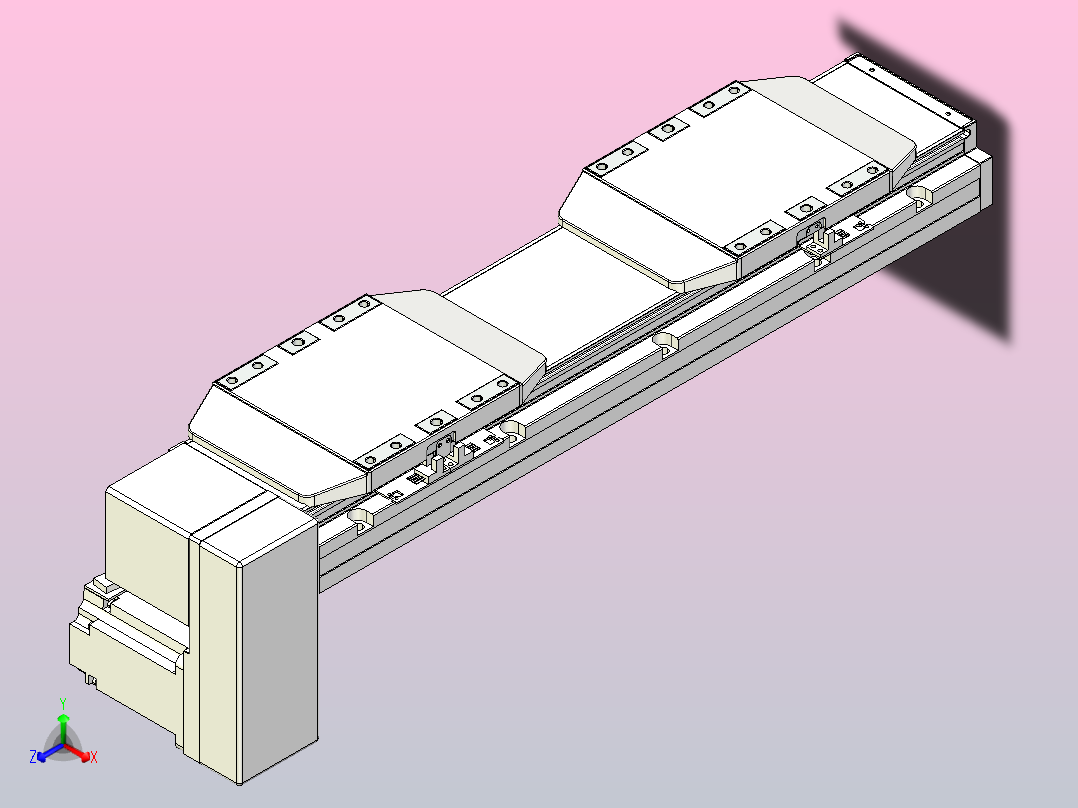 皮带直线轴双滑块型TPA-GCBS-150-P80-L50-RP-M75-N3主视图