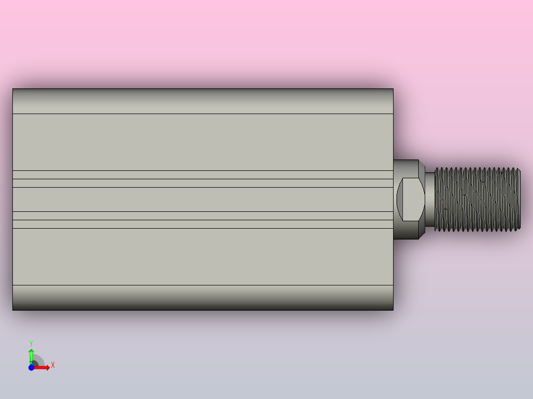 气缸RTM-sd40x50w_asm前视图
