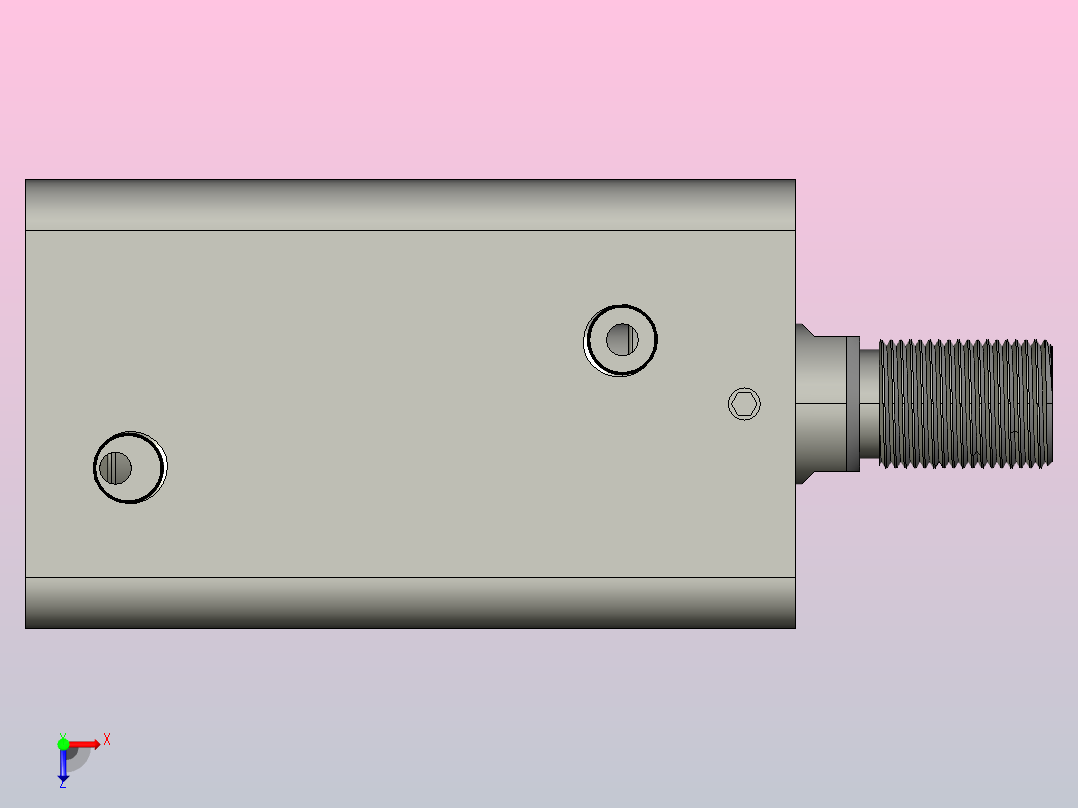 气缸RTM-sd40x50w_asm俯视图
