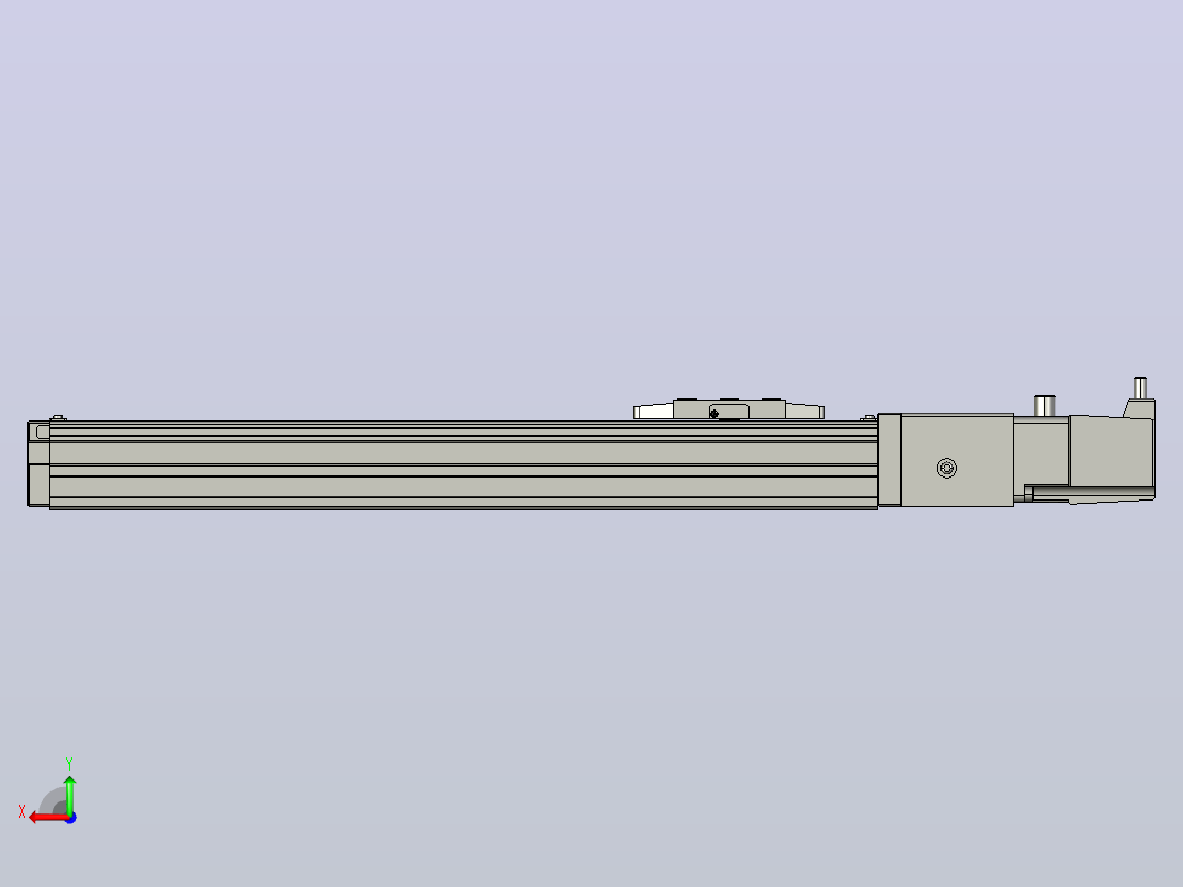 GTH4-L#-250-BC-M05-C3 GTH4内嵌式螺杆滑台 电机直连 TOYO模组滑台电缸后视图