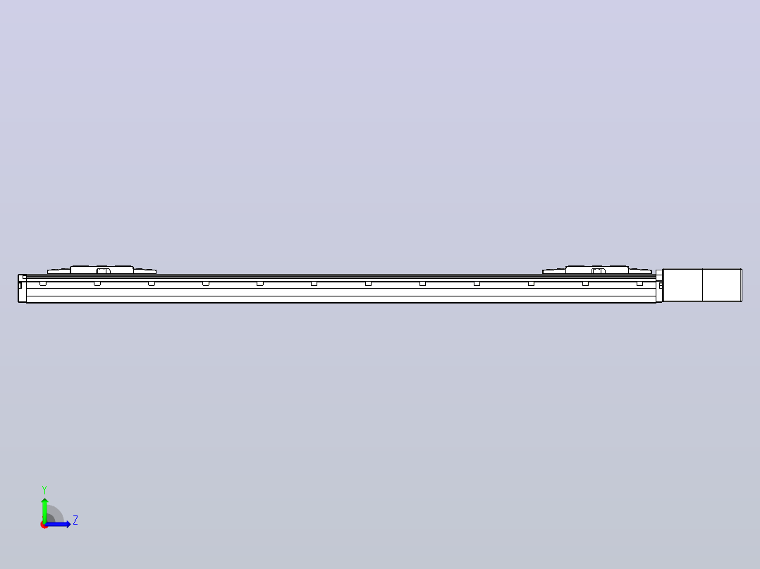 皮带直线轴双滑块型TPA-GCBS-120-P70-L350-QL-M20-N3左视图