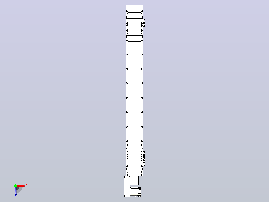 皮带直线轴双滑块型TPA-GCBS-120-P70-L350-QL-M20-N3俯视图