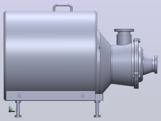SFZB-2020卫生型自吸泵[SFZB-2020-11 C(ISO法兰)]左视缩略图