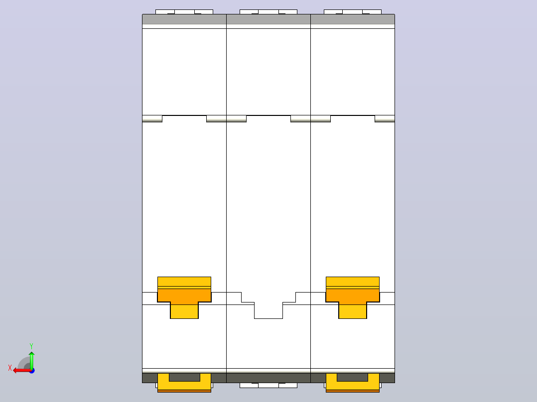 N3-2系列断路器至63A后视图
