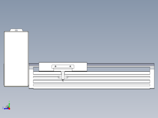皮带直线轴半封闭可选导轨TPA-HNB-120D-110-L100-RU-Y-P40-N3右视缩略图