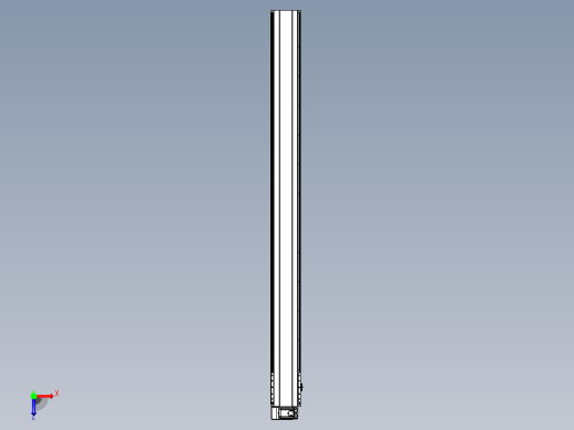 皮带直线轴半封闭可选导轨TPA-HNB-202D-140-L2350-LU-Y-P75-N3俯视缩略图