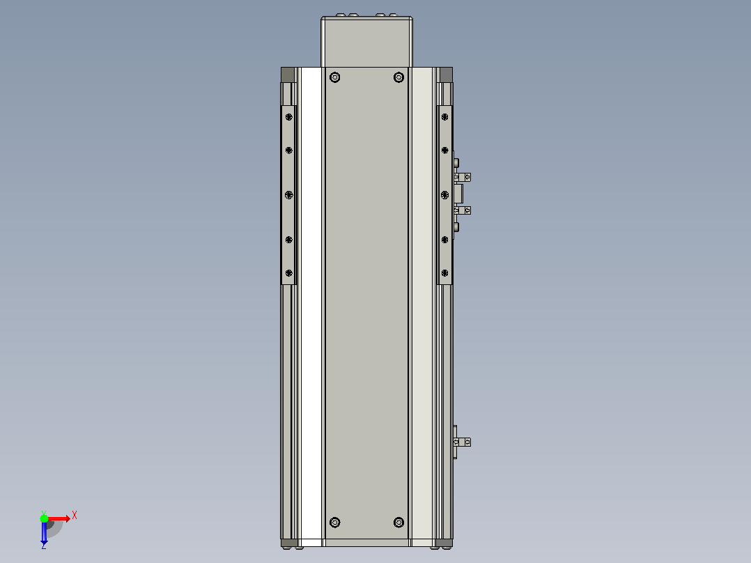 SYS14-150-BM-200W滚珠花健、支撑座、滚珠丝杠、交叉导轨、直线模组.STEP俯视图