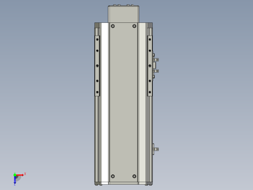 SYS14-150-BM-200W滚珠花健、支撑座、滚珠丝杠、交叉导轨、直线模组.STEP俯视缩略图