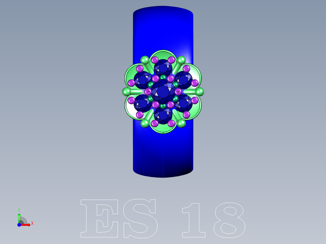 戒指造型设计前视图