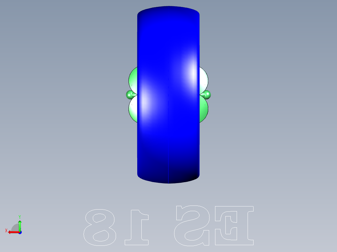 戒指造型设计后视图