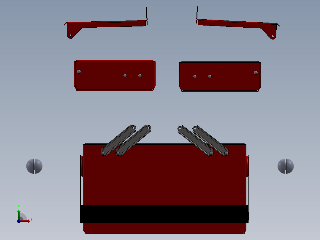 SW2013含特征很不错的工具箱前视图