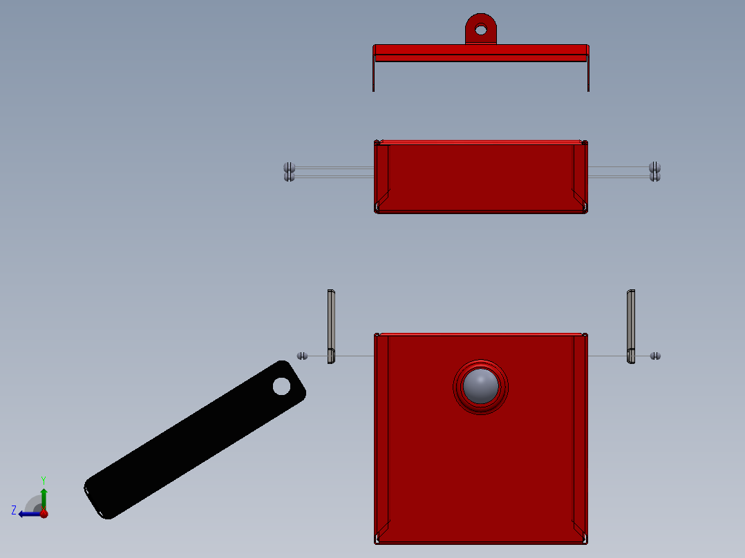 SW2013含特征很不错的工具箱右视图