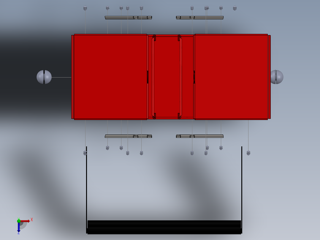SW2013含特征很不错的工具箱俯视图