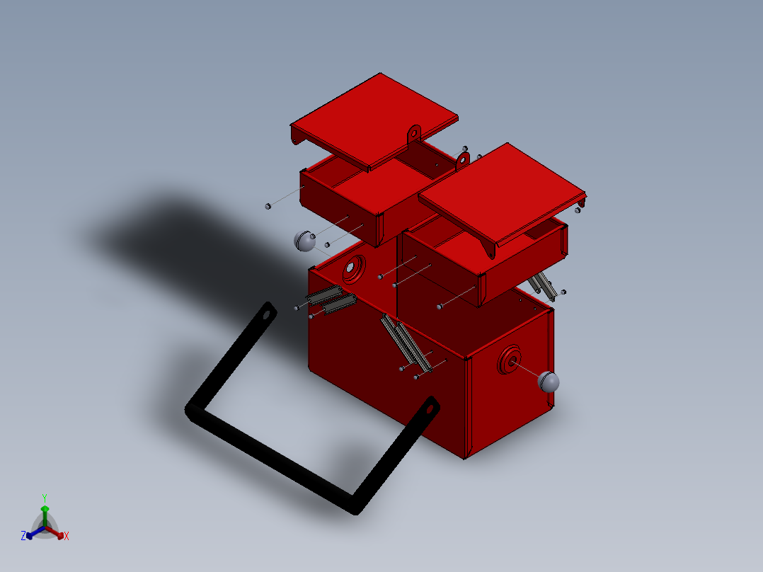 SW2013含特征很不错的工具箱正等轴测图