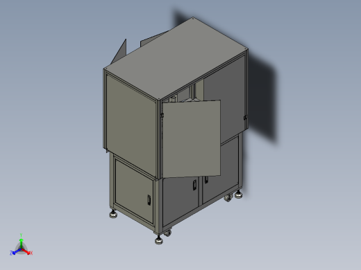 转盘式自动锁螺丝机pore（带CAD工程图）H156 非标自动化设备3D图纸