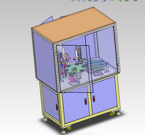 转盘式自动锁螺丝机pore（带CAD工程图）H156 非标自动化设备3D图纸