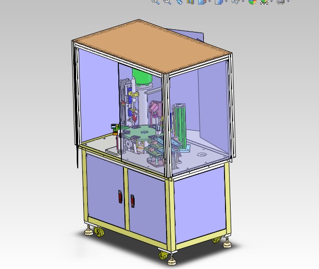 转盘式自动锁螺丝机pore（带CAD工程图）H156 非标自动化设备3D图纸
