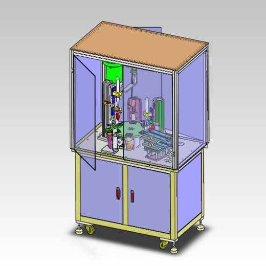 转盘式自动锁螺丝机pore（带CAD工程图）H156 非标自动化设备3D图纸缩略图