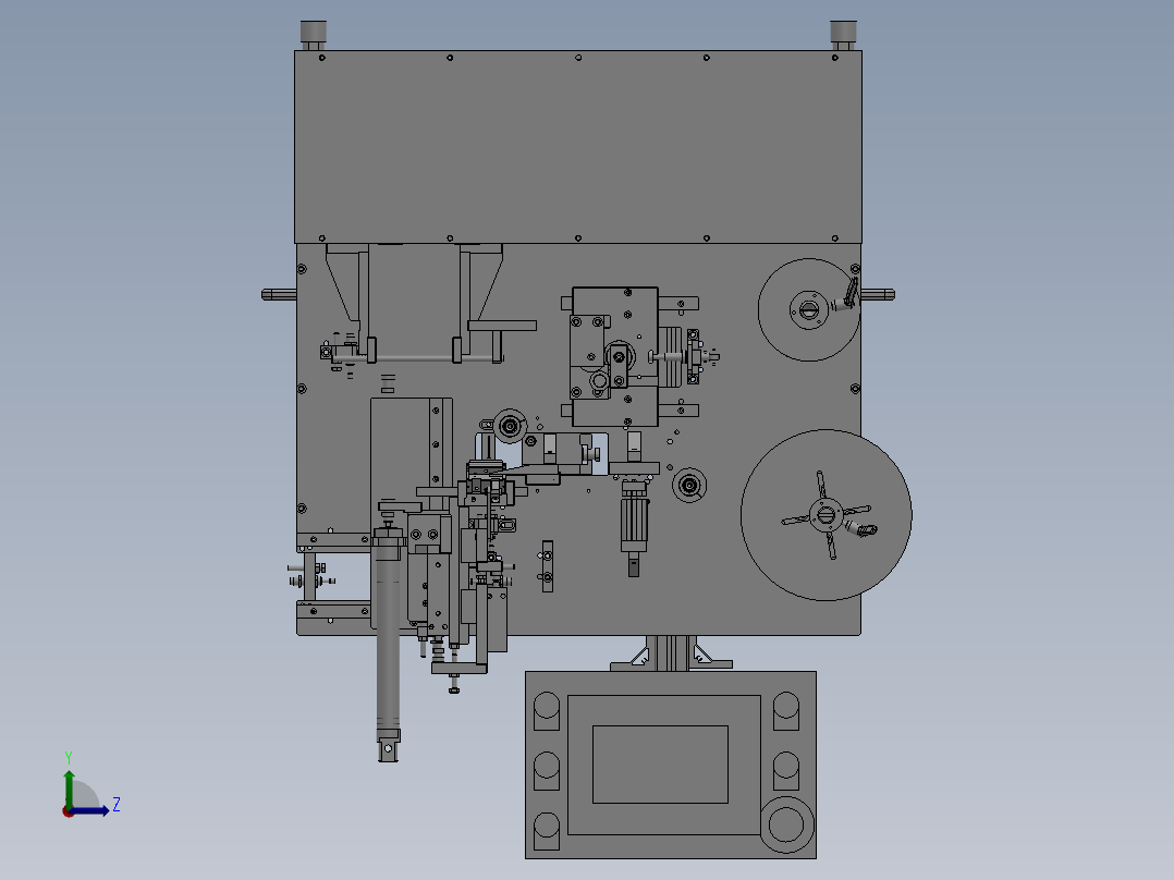 119线材贴标机(1)左视图