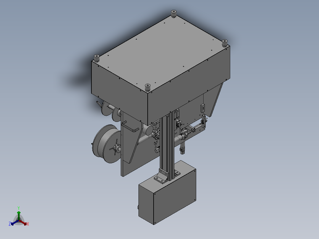 119线材贴标机(1)正等轴测图