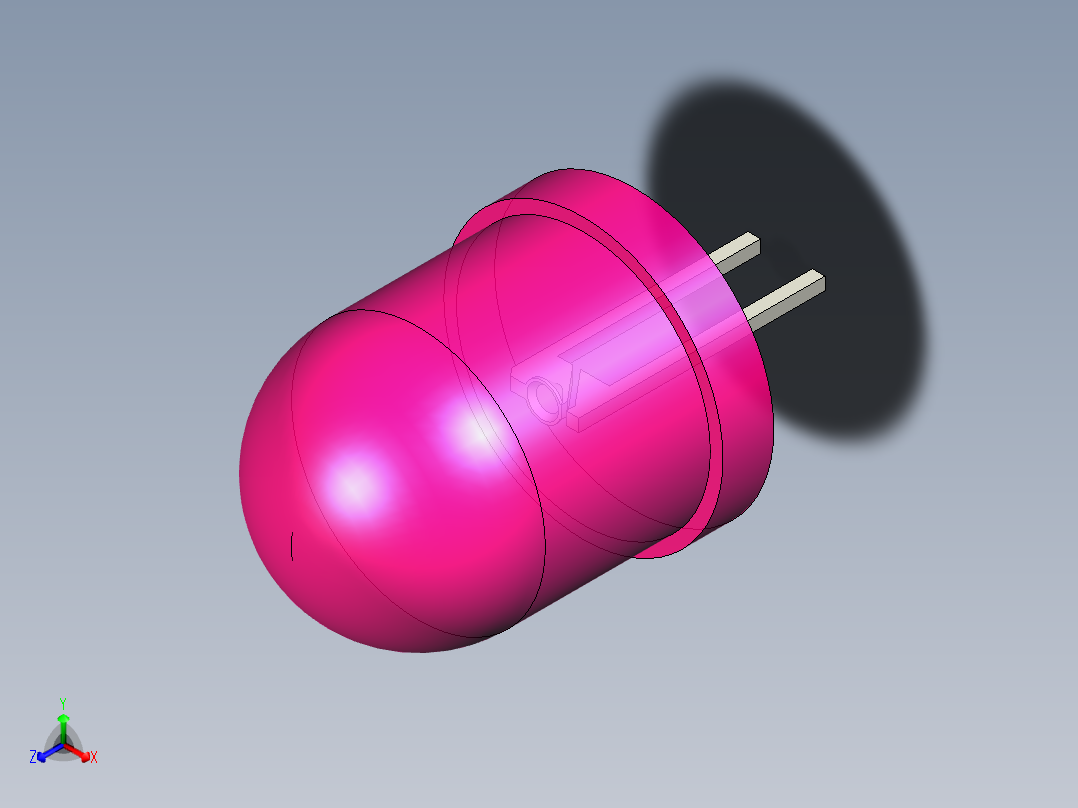 LED_Round_Rose_D10.0mm正等轴测图
