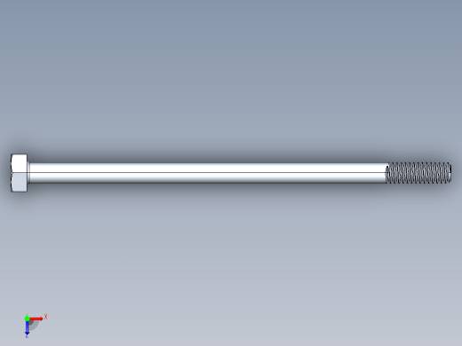 UNC 六角螺栓-Hex Bolt 0.250-20 x 5俯视缩略图